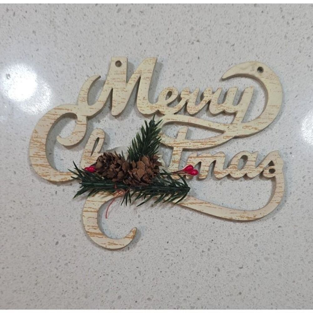 Wood Christmas Hanging Ornament